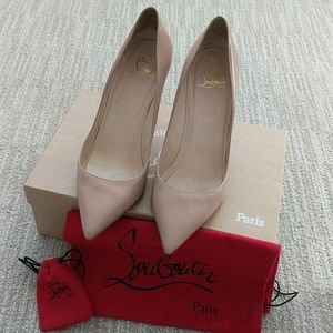 Christian Louboutin Pigalle 85mm Nude Pumps 38.5